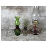 (3) oil lamps