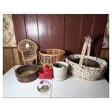 Baskets and Lighthouse Plaque
