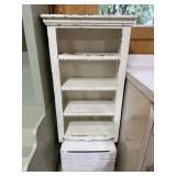 Wooden Scalloped Bookshelf, Crate
