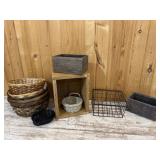 Wooden Boxes and Baskets