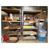 Metal Shelving w/ Contents