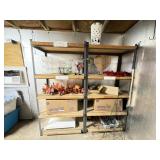 Metal Shelving w/ Contents
