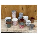 Flower Arrangement Metal Pots