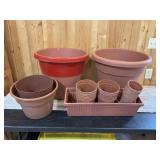 Variety Of Plastic Pots