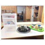 Storage Bin Serving Trays Mugs and Miscellaneous