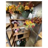 Wooden Shelving w/ Contents