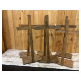 Standing Wooden Crosses