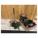 Artificial Flowers With Arrangement Wire