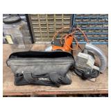Tools bag and hand tools with drill, and jigsaw