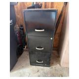 Black Metal Filing Cabinet
