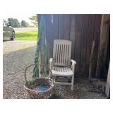 Volleyball Net Chair and Basket