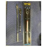 Breaker bar ratchet and torque wrench