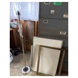 Floor Lamp, Whiteboard, Frame