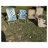 (7) Aluminum Frame Lawn Chairs