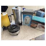Food slicer mini fridge and coffee pots
