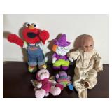 Elmo Doll and other Toy Dolls