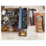 Tool lot  sockets hammer rivet tool and more