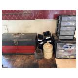 Tool box plastic containers with contents