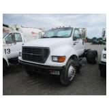 2001 FORD F650XL SD S/A CAB & CHASIS