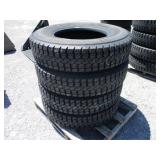 (4) NEW RECAP 11R22.5 BRIDGESTONE TIRES