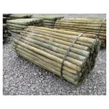 (1) NEW BUNDLE OF WOODEN FENCE POSTS