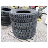 (4) NEW RECAP 11R24.5 AEOLUS TIRES
