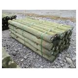 (1) NEW BUNDLE OF WOODEN FENCE POSTS