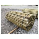 (1) NEW BUNDLE OF WOODEN FENCE POSTS