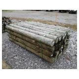 (1) NEW BUNDLE OF WOODEN FENCE POSTS