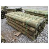 (1) NEW BUNDLE OF WOODEN FENCE POSTS