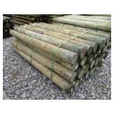 (1) NEW BUNDLE OF WOODEN FENCE POSTS