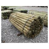 (1) NEW BUNDLE OF WOODEN FENCE POSTS