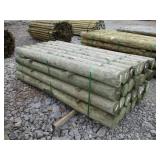 (1) NEW BUNDLE OF WOODEN FENCE POSTS