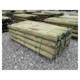 (1) NEW BUNDLE OF WOODEN FENCE POSTS