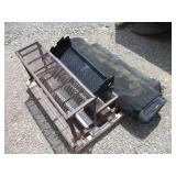 LOT OF PORTABLE METAL STEPS