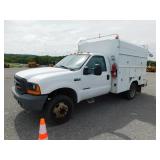 1999 FORD F450XL SD ENCLOSED SERVICE TRUCK