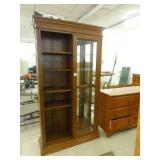 tall display cabinet/shelves combo ~13"x40"x78"