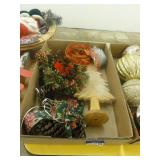 assorted Christmas decorations