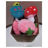 12 Fun Decorative Pillows Lot - Strawberry, Mushro