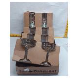 8 Vintage Drinkware Set - Champagne Flutes, Margar