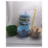 Adorable Animal-Themed Felt Baskets - Set of 9