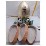 Easter Decor Lot - Giant Egg, Disco Eggs, Carrot B