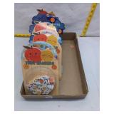 Lot of 12  Mini Erasers - Fruit & Fun Designs!