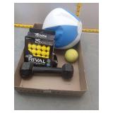 Miscellaneous sports and fitness item lot