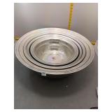Large stainless steel bowls - 6 ct
