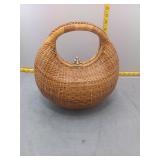 Vintage Woven Rattan Handbag