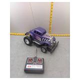 Vintage style RC hot rod car with controller.