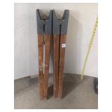 Vintage Wooden Sawhorses (Pair)