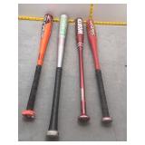 Four  youth baseball.Bats rawlings easton worth lo