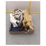 New and used work gloves